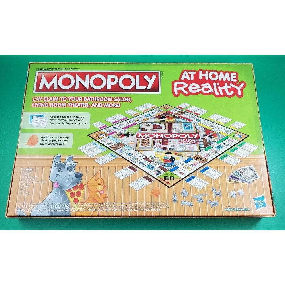 Monopoly At Home Reality Edition Hasbro 2021 BRAND NEW SEALED 2-6 Players Age 8+